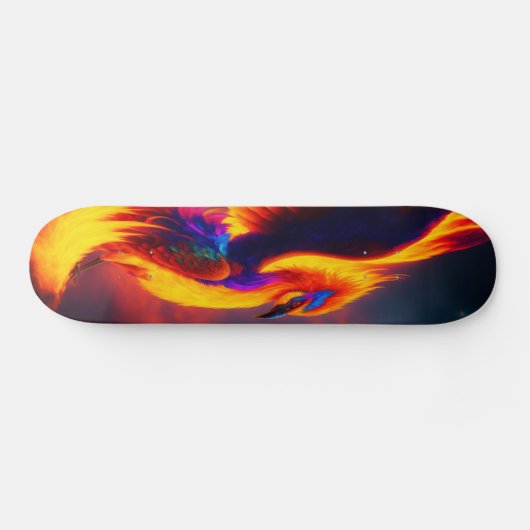 Phoenix Rising Eagle Flame Skate Board, Digitale k Skateboard (Horizontaal)