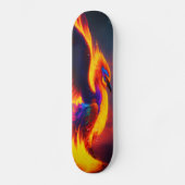 Phoenix Rising Eagle Flame Skate Board, Digitale k Skateboard (Voorkant)