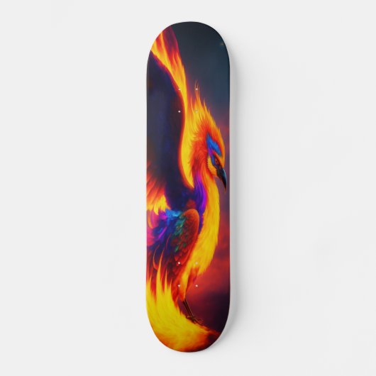 Phoenix Rising Eagle Flame Skate Board, Digitale k Skateboard (Voorkant)