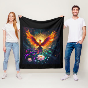 Phoenix Rising Fire Fleece Deken