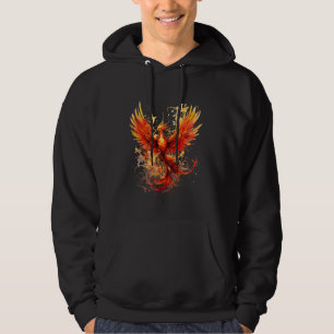 Phoenix Rising Fire Phoenix Vogelverjonging Mythe Hoodie