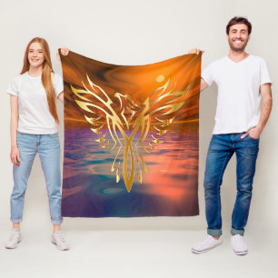 Phoenix Rising Fleece Blanket Deken