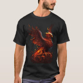 Phoenix Rising From Ashes Resurrection Rebirth New T-shirt (Voorkant)