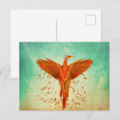 Phoenix Rising — Gemengde media Feestdagenkaart (Voorkant / Achterkant)