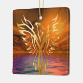 Phoenix Rising Keramisch Ornament (Links)