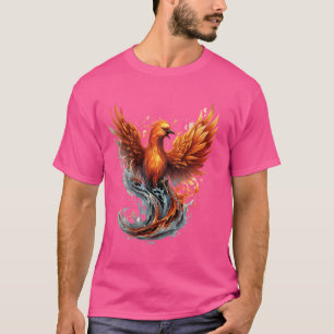 Phoenix Rising Mythical Bird Rejuvenation kunstwer T-shirt