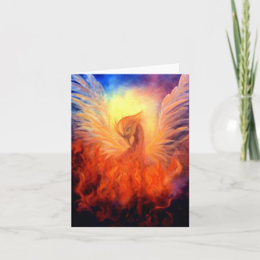 Phoenix Rising Notecard Kaart (Voorkant)
