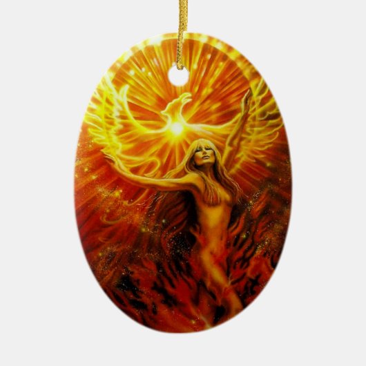 Phoenix Rising Ornament van Lisa Iris (Voorkant)