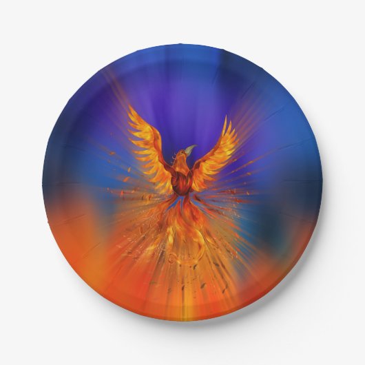 Phoenix Rising Papieren Bordje (Voorkant)