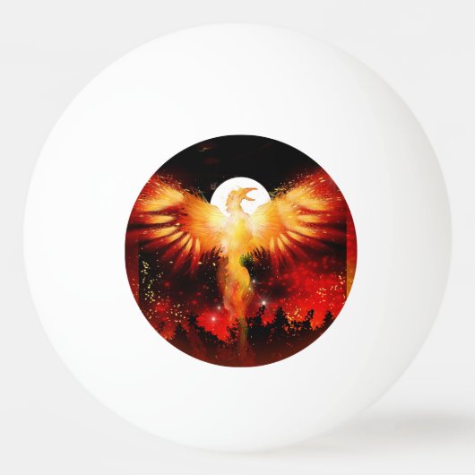 Phoenix Rising Ping Pong Ball (Voorkant)