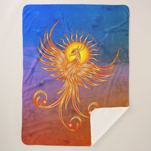 Phoenix Rising Sherpa Deken (Voorkant)