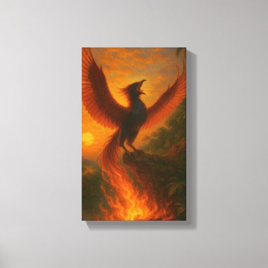 Phoenix Rising — Signature Acrylic | Orrin Studios Canvas Afdruk (Voorkant)
