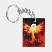 Phoenix Rising Sleutelhanger (Voorkant Links)