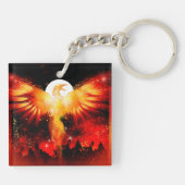 Phoenix Rising Sleutelhanger (Achterkant)