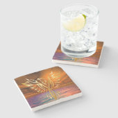 Phoenix Rising Stenen Onderzetter (Zijkant)