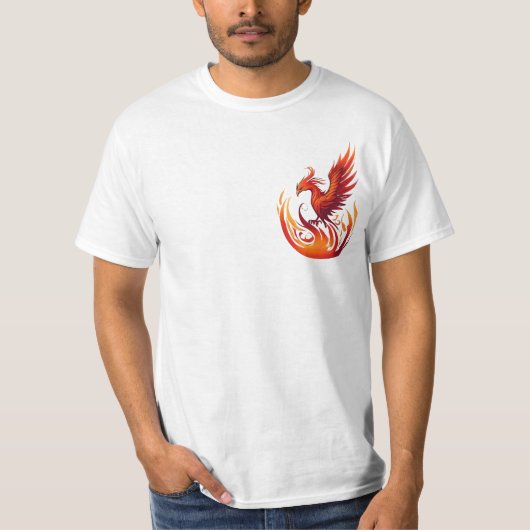 Phoenix Rising – Symbool van kracht en vernieuwing T-shirt (Voorkant)