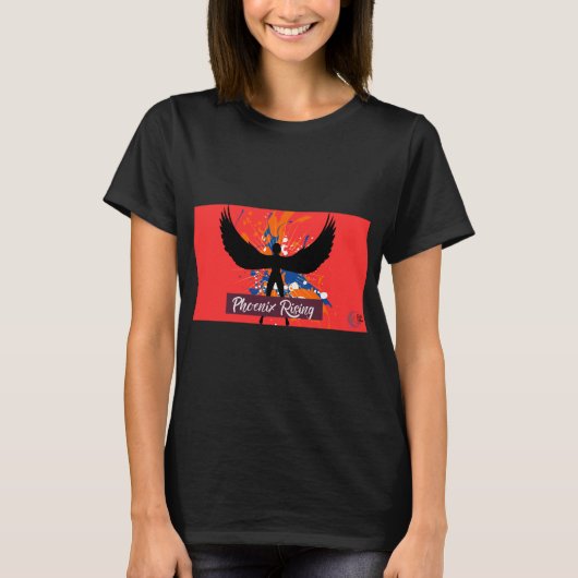 Phoenix Rising T-Shirt – Bold Empowerment Tee (Voorkant)