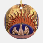Phoenix Rising van de Ashes Keramisch Ornament (Achterkant)