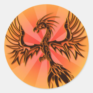 Phoenix Ronde Sticker