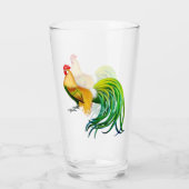 Phoenix Rooster Chicken Glass Tumbler (Achterkant)