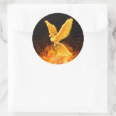 Phoenix se levant - autocollant (Sac)