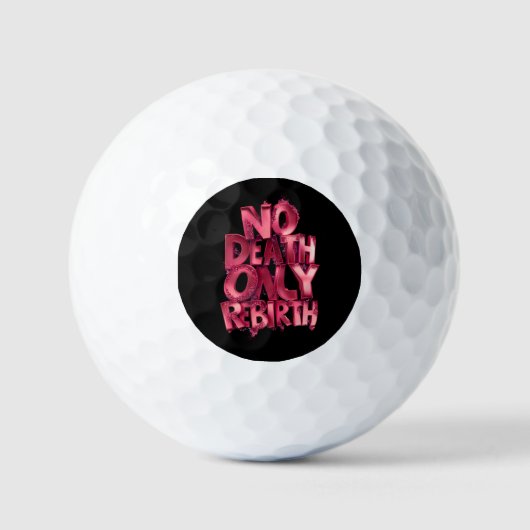 Phoenix Shot – Balle de Golf Blanche, Mantra Rose (Recto)