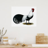 Phoenix: Silver Duckwing Rooster Poster (Keuken)