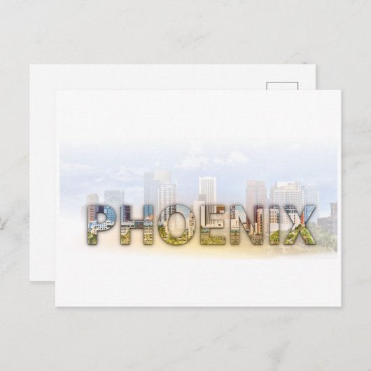 Phoenix skyline briefkaart (Voorkant / Achterkant)