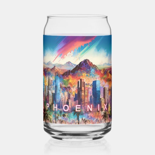 Phoenix Skyline coloré (Recto)