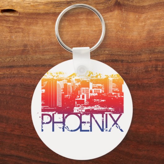 Phoenix Skyline Design Sleutelhanger (Voorkant)