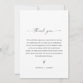 Phoenix Skyline Mariage Diner Carte menu 5x7 (Dos)