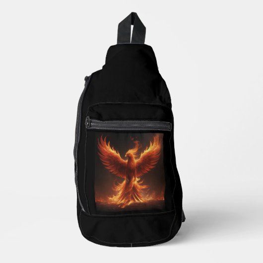 Phoenix Soar: Mythische stijgende feniks Sling Bag (Voorkant)