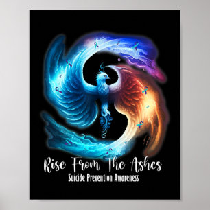 Phoenix stijgt op uit de Ashes Suicide Prevention Poster