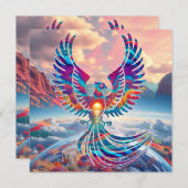 Phoenix Sunrise Feestdagenkaart (Voorkant / Achterkant)