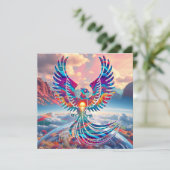 Phoenix Sunrise Feestdagenkaart (Staand voorkant)