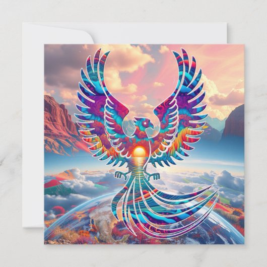 Phoenix Sunrise Feestdagenkaart (Voorkant)