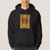 Phoenix Tarot Card Firebird Fantasy Rising from As Hoodie (Voorkant)