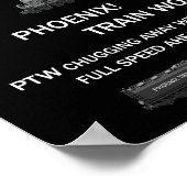 Phoenix Train Works Motto Poster (Coin)