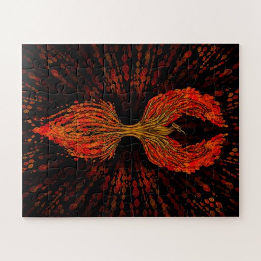 Phoenix Tree of Life Legpuzzel (Horizontaal)