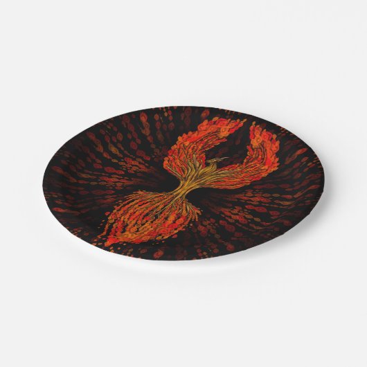 Phoenix Tree of Life Papieren Bordje (Gekanteld)