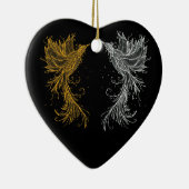 Phoenix Twins Keramisch Ornament (Rechts)