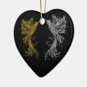 Phoenix Twins Keramisch Ornament (Links)