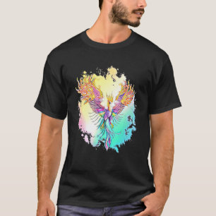 Phoenix van de as motief mythisch vuur vogel Ph T-shirt