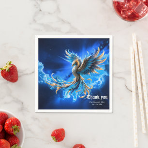 Phoenix van de saffierene dageraad servet