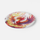 Phoenix Verjaardag Papieren Bordje (Gekanteld)