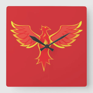 Phoenix Vierkante Klok
