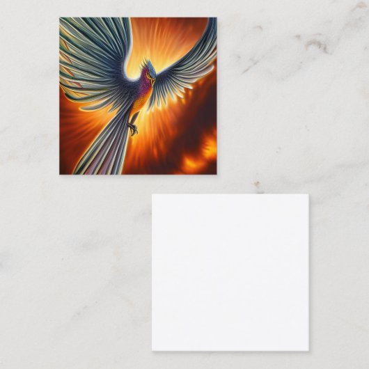 Phoenix Vierkante Visitekaartje (Voorkant / Achterkant)