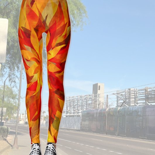 Phoenix Vlammen Broek Leggings