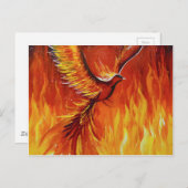 Phoenix-vogel Briefkaart (Voorkant / Achterkant)