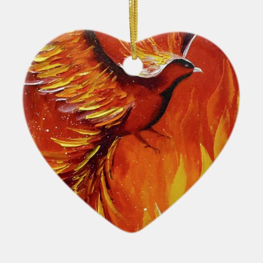 Phoenix-vogel Keramisch Ornament (Voorkant)
